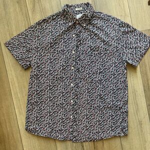 J. Crew classic short sleeve button shirt. Floral print. Size M